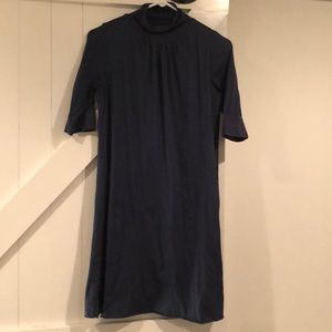 Mock neck 3/4 sleeve dress